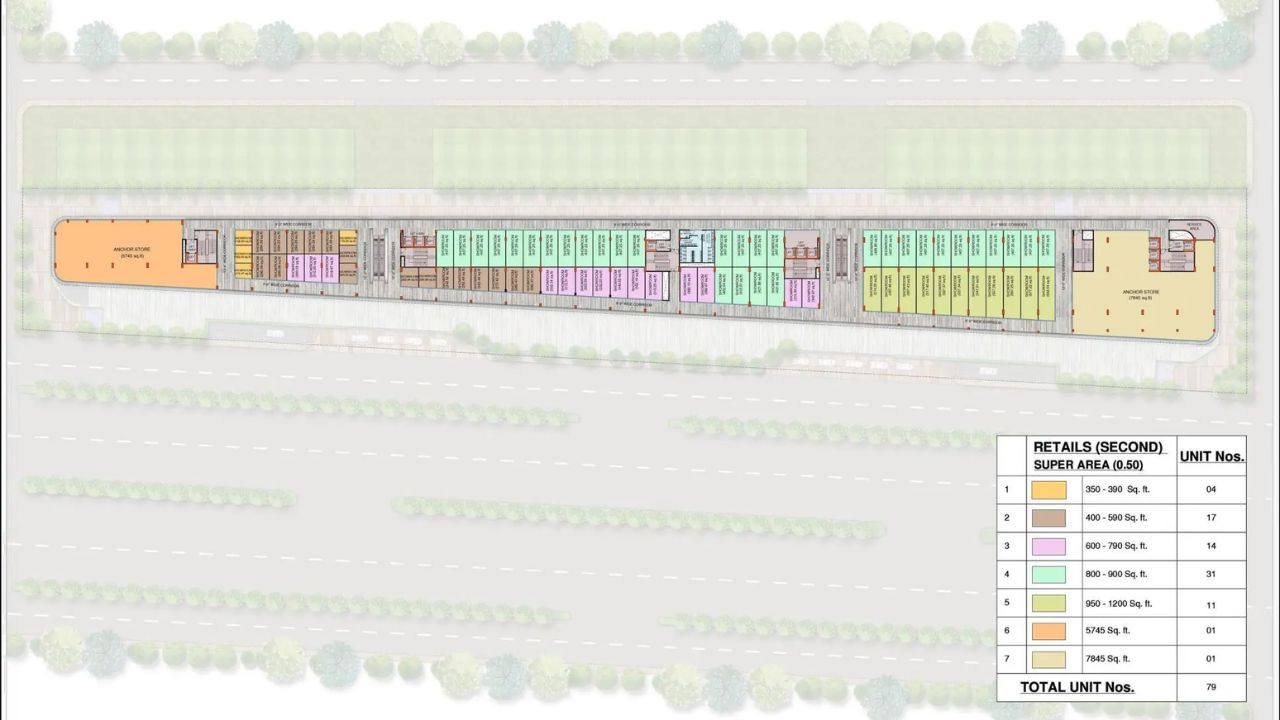 M3M The Line Floor Plan 2nd Floor