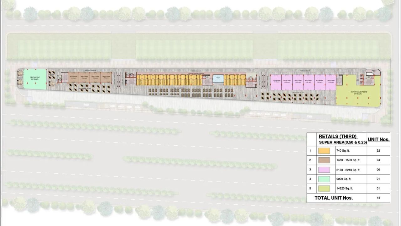 M3M The Line Floor Plan 3rd Floor