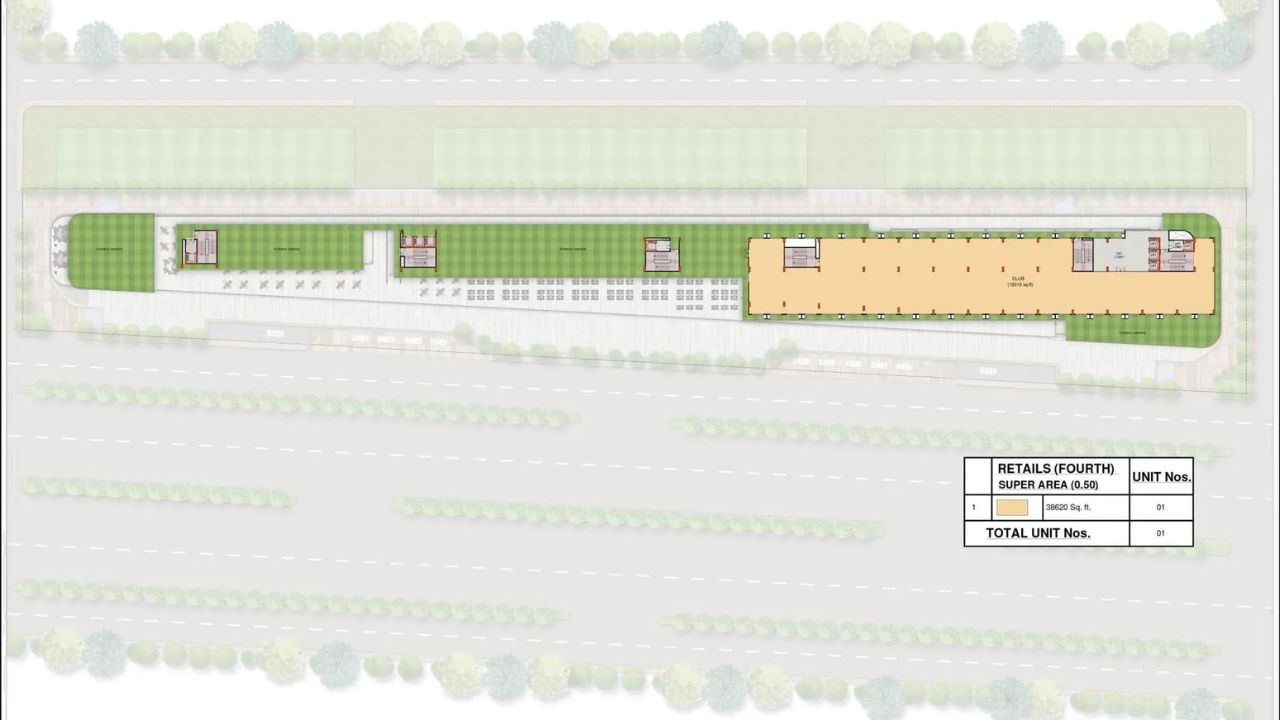 M3M The Line Floor Plan 4th Floor