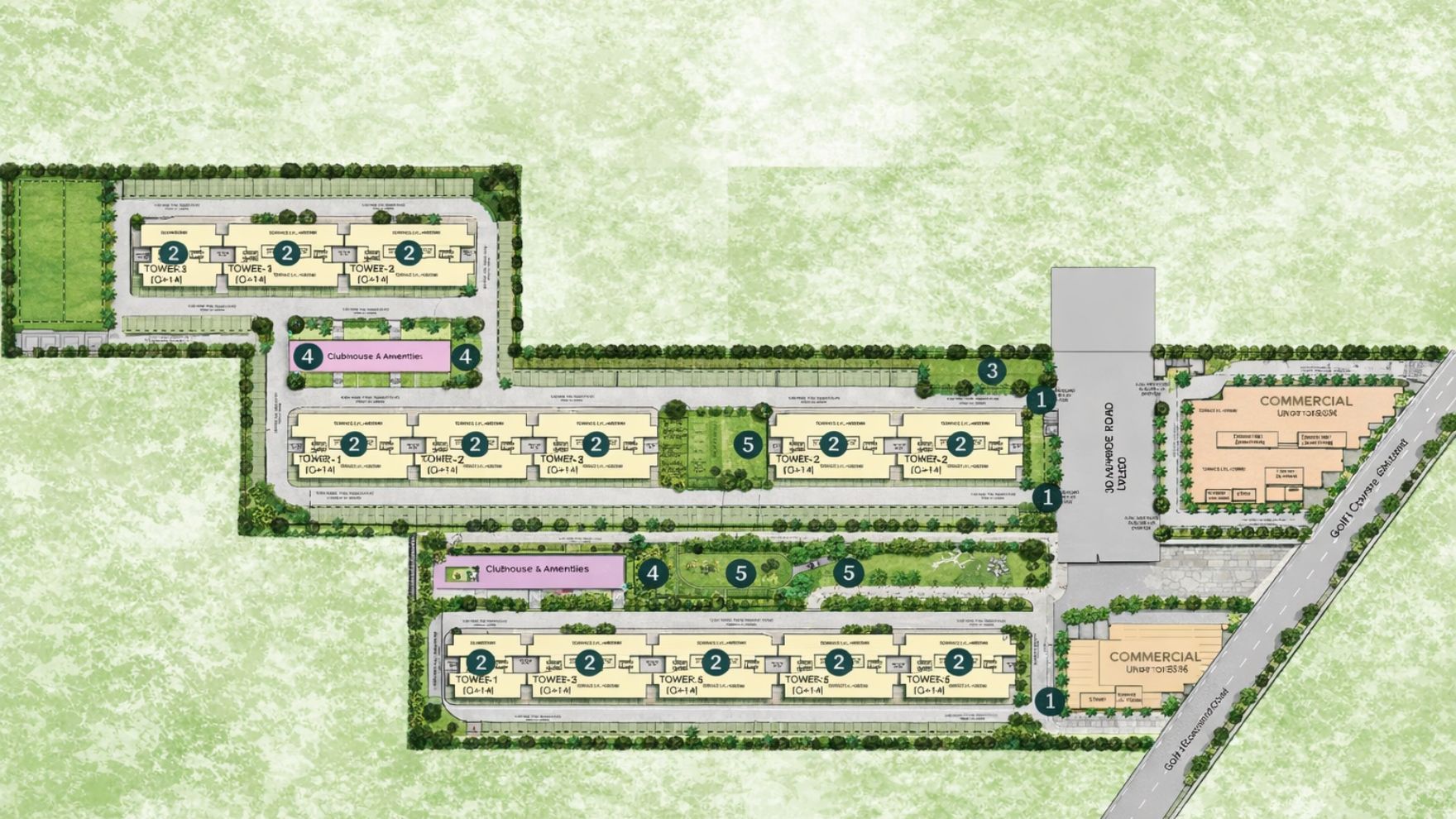 The Ridge Residency Masterplan