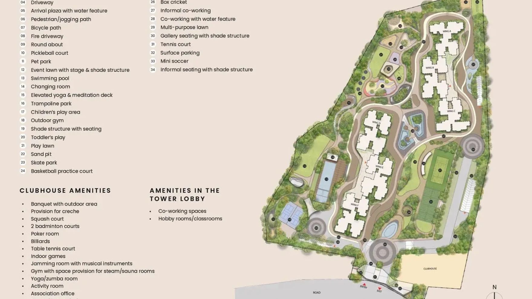 Bricks and Milestones Solcrest Hennur Road Bangalore Master Plan 