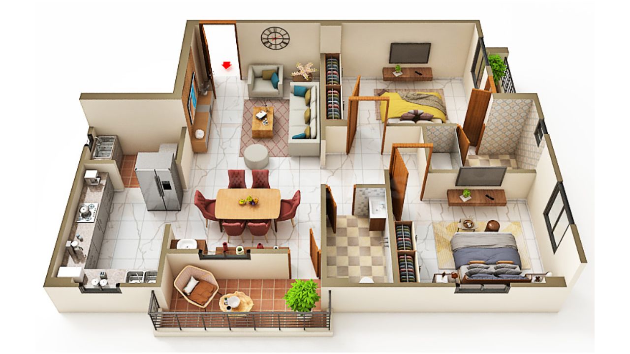The Great Ashoka City Ranipur Patna Floor Plan 2 BHK