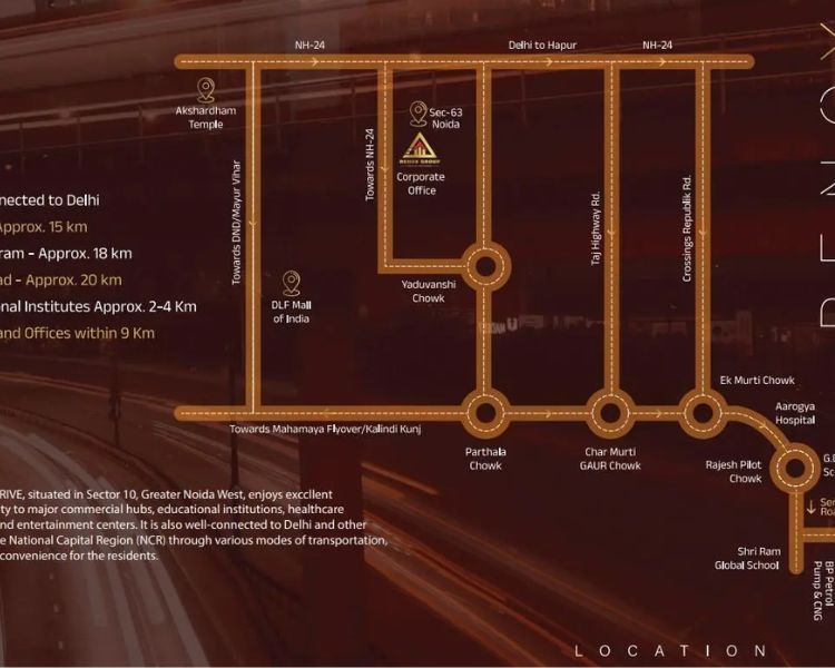 Renox Thrive Sector 10 Greater Noida Location Map 