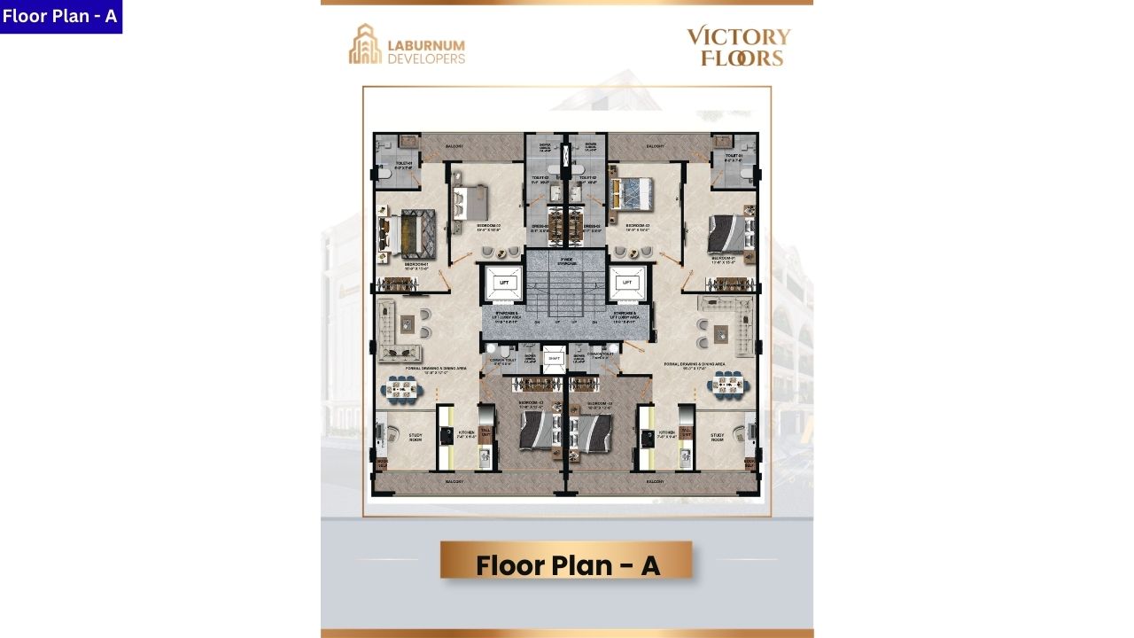 Laburnum Victory Floors Type A  Floor Plan