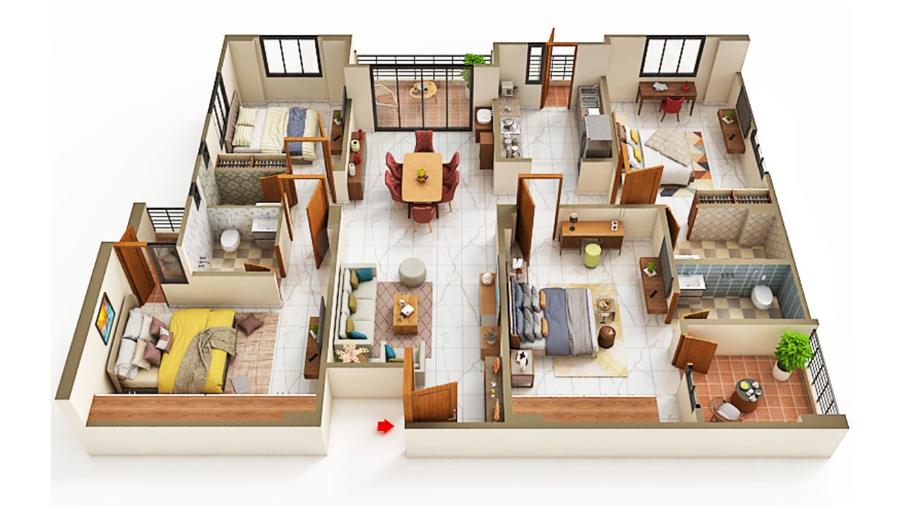 The Great Ashoka City Ranipur Patna Floor Plan 4 BHK