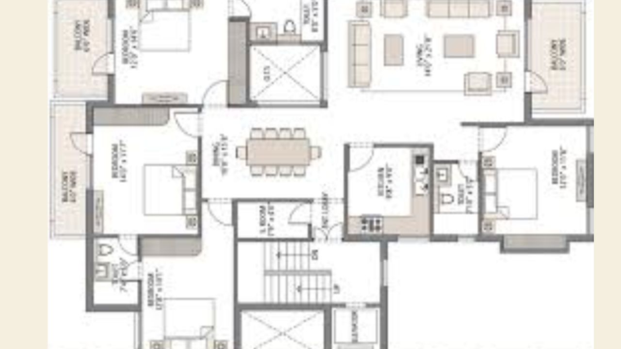 Emaar Emerald Floors Premier Sector 65 Gurgaon Floor Plan 4BHK