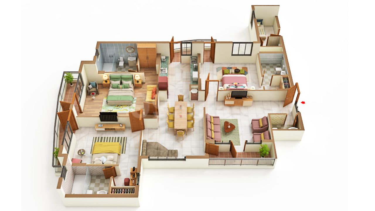 Ekana Ontario Gomti Nagar Extension Lucknow Floor Plan 1 BHK 
