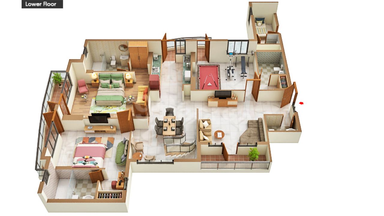 Ekana Ontario Gomti Nagar Extension Lucknow Floor Plan 2 BHK 