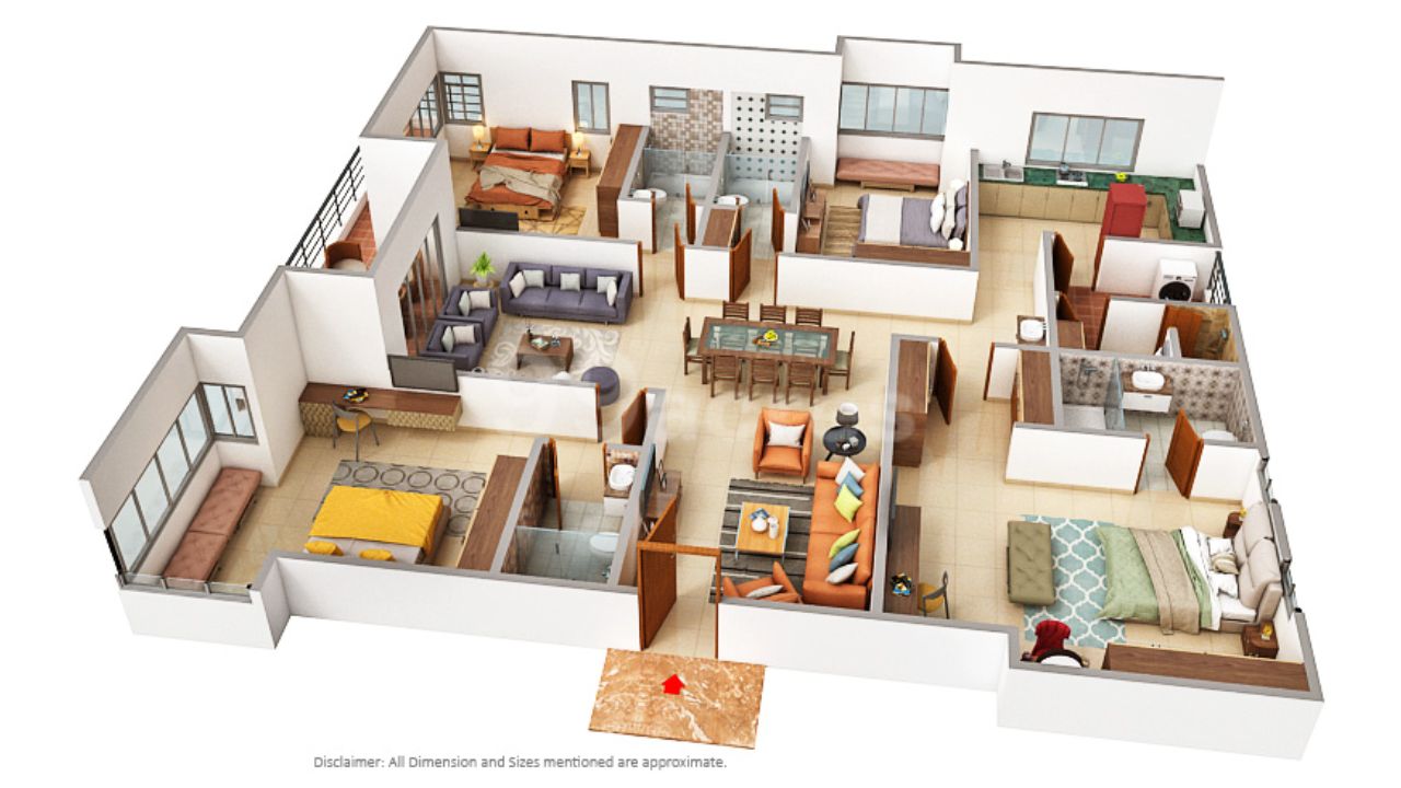 NSL East Luxoria Uppal Hyderabad Floor Plan 4 BHK