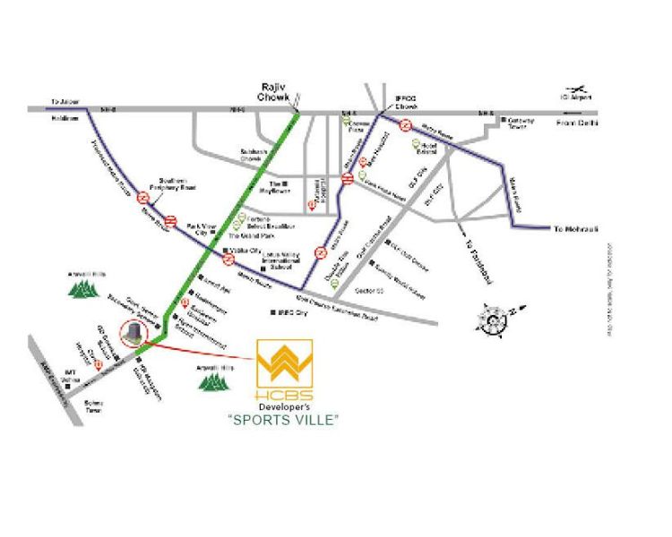 Sports Ville Location map