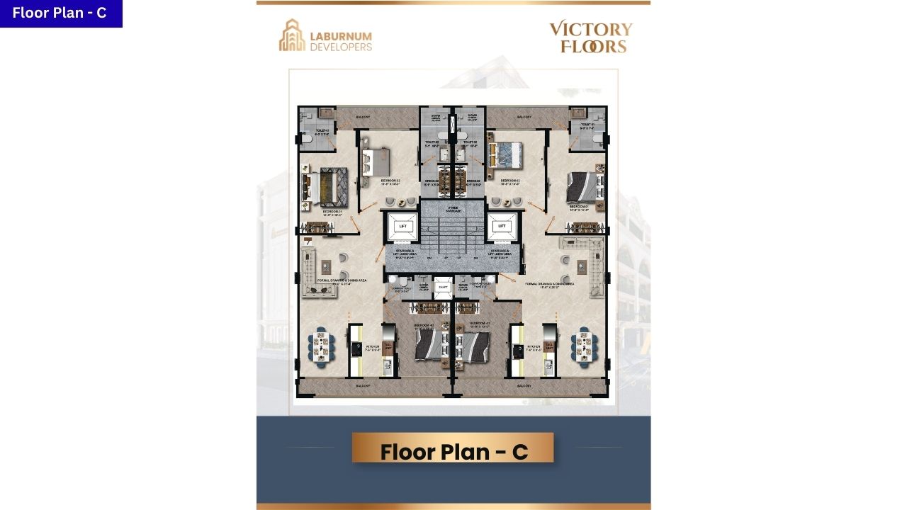 Victory Floors Gurgaon Type C Floor Plan