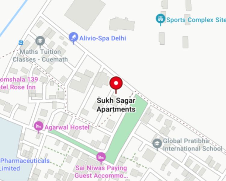 DDA Sukh Sagar Apartments Sector 9 Dwarka Delhi  Location Map