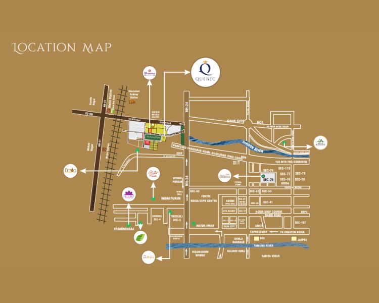 Apex Quebec Location Map