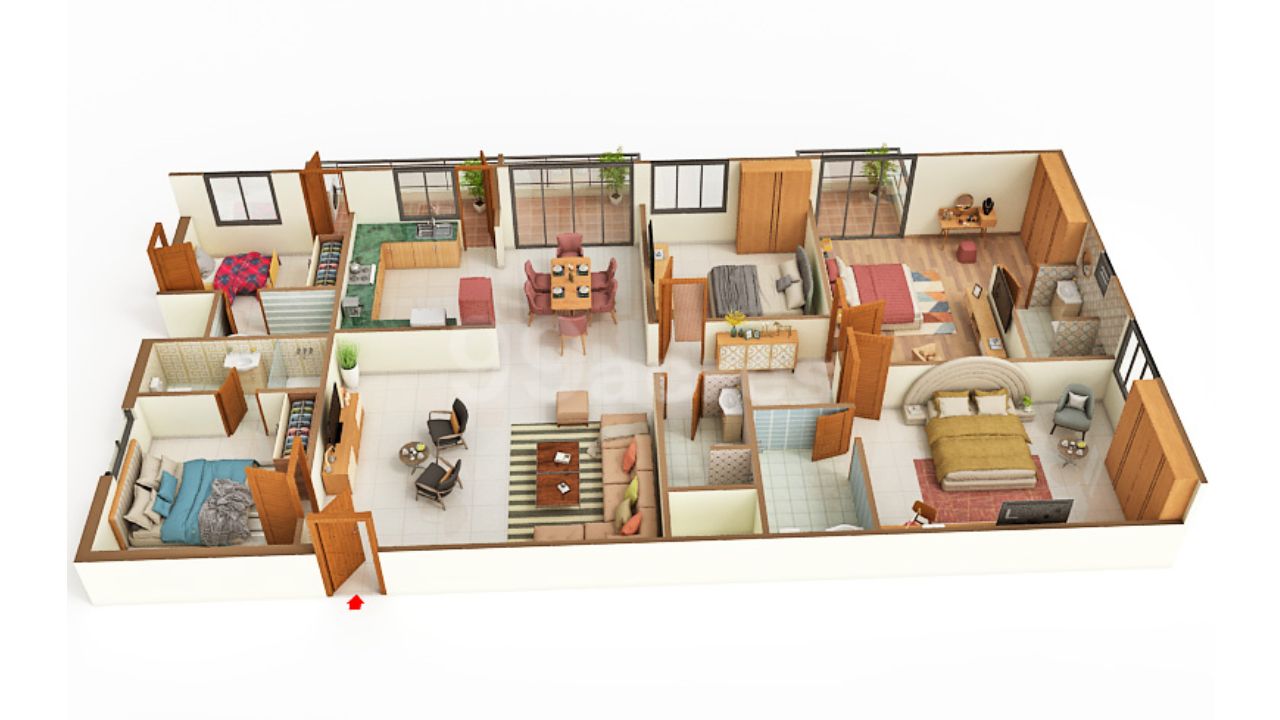 Vainavi Celestium JP Nagar Bangalore Floor Plan 4 BHK 