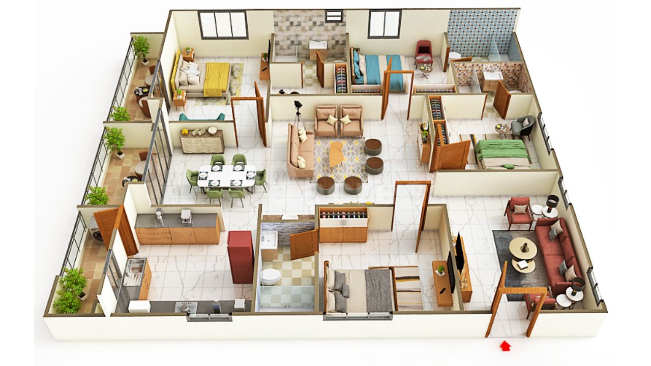 Tridasa Rise Nallagandla Hyderabad Floor Plan 4 BHK