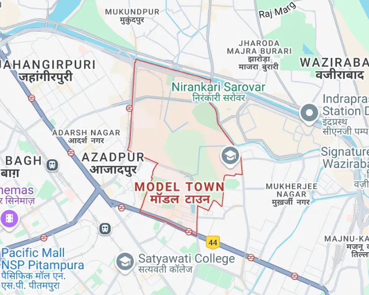  Bhardwaj Builder Floors Model Town North Delhi Location Map