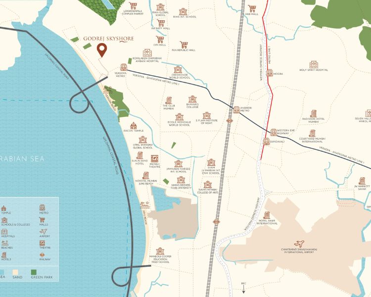 Godrej Skyshore Location Map