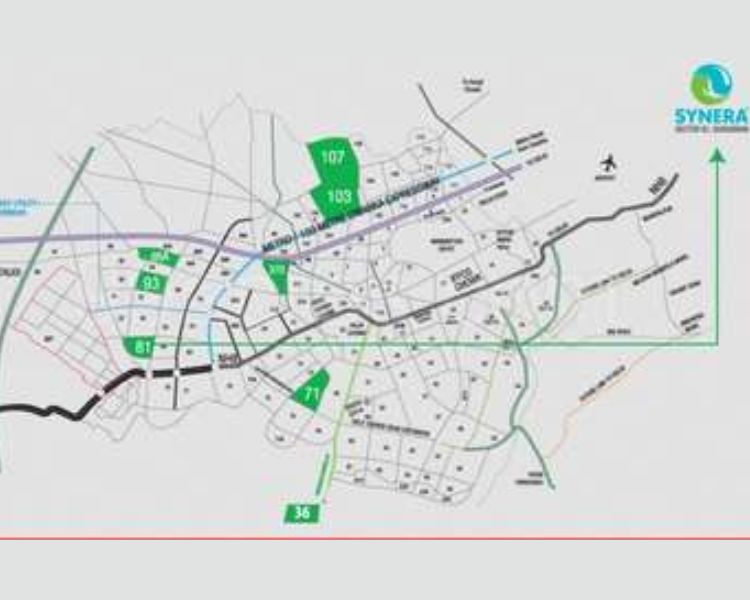 Signature Global Synera Sector 81 Gurgaon Location Map