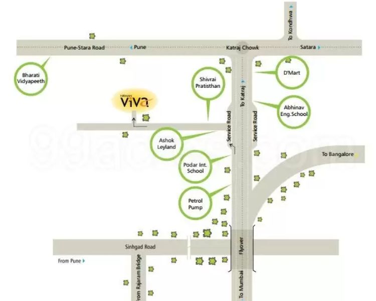 Nirman Viva Phase 3 Raghav Nagar Pune Location Map 