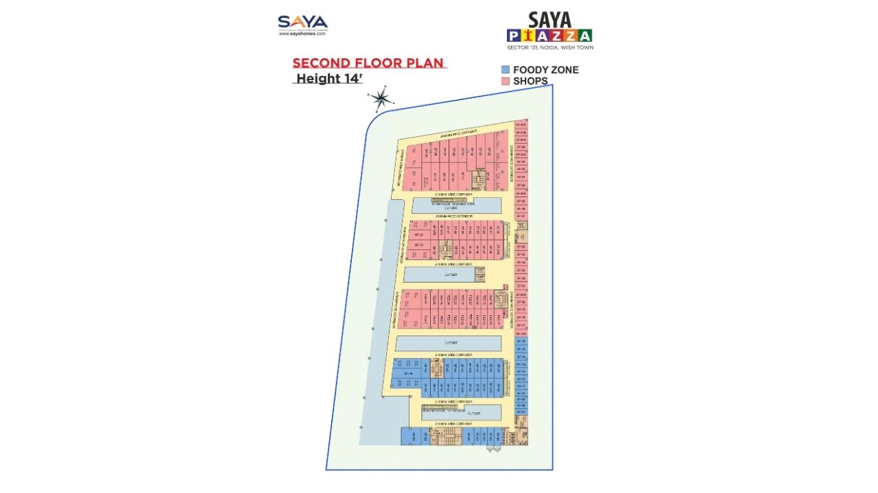 Saya Piazza Second Floor Plan