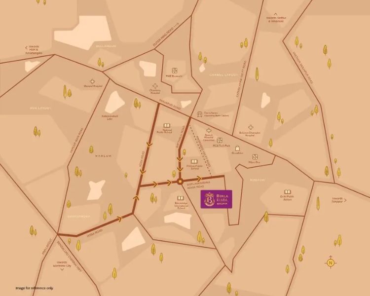 Birla Evara Sarjapur Road Bangalore Location Map