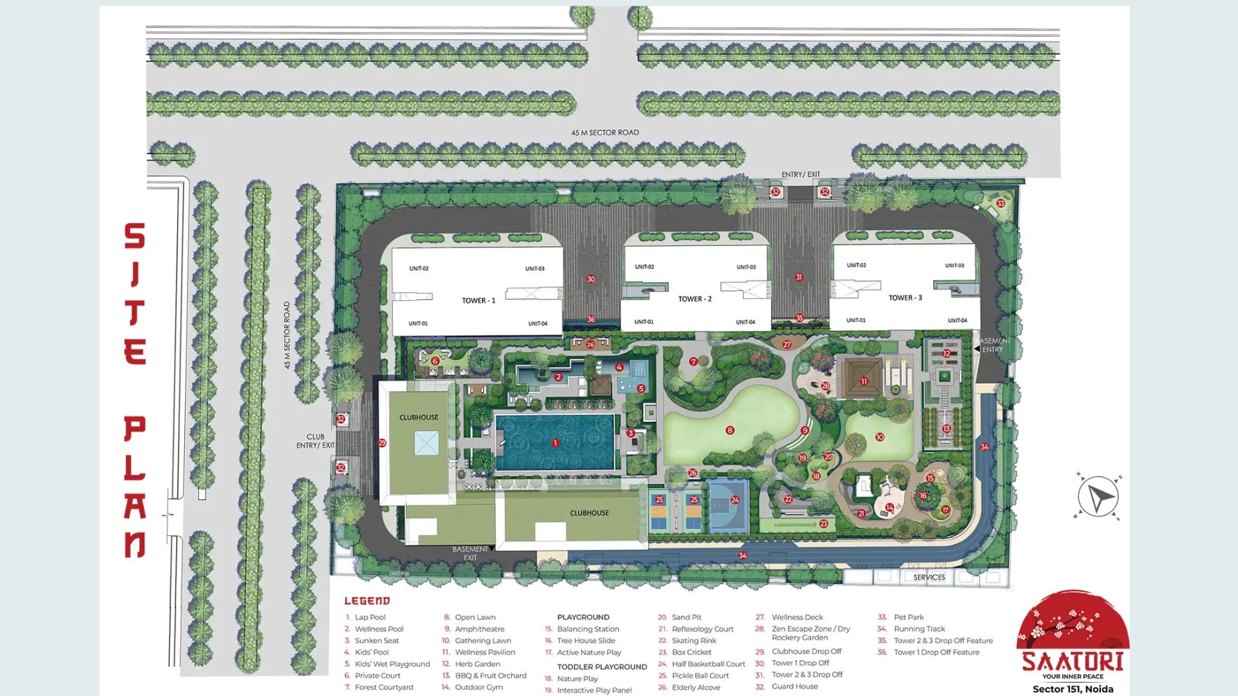Experion Saatori Noida Master Plan