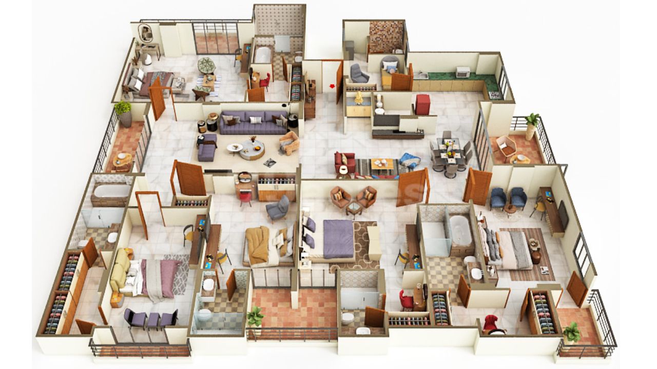 Vardhman Eminara Mansarovar Jaipur Floor Plan 5 BHK