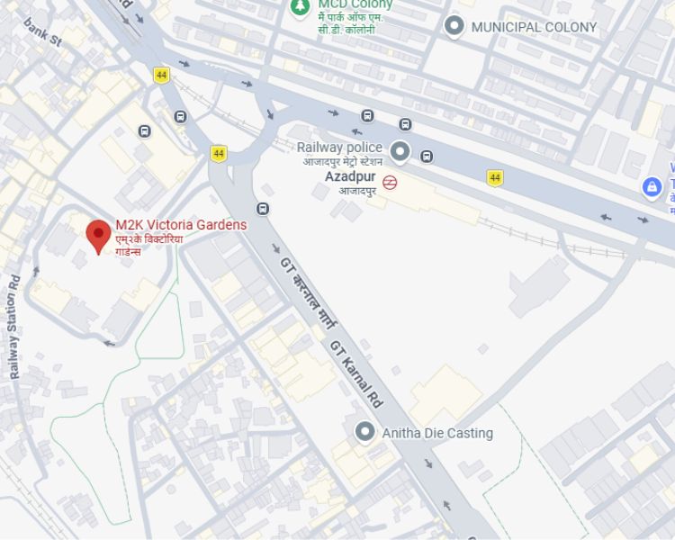 M2K Victoria Gardens Azadpur Delhi Location Map 