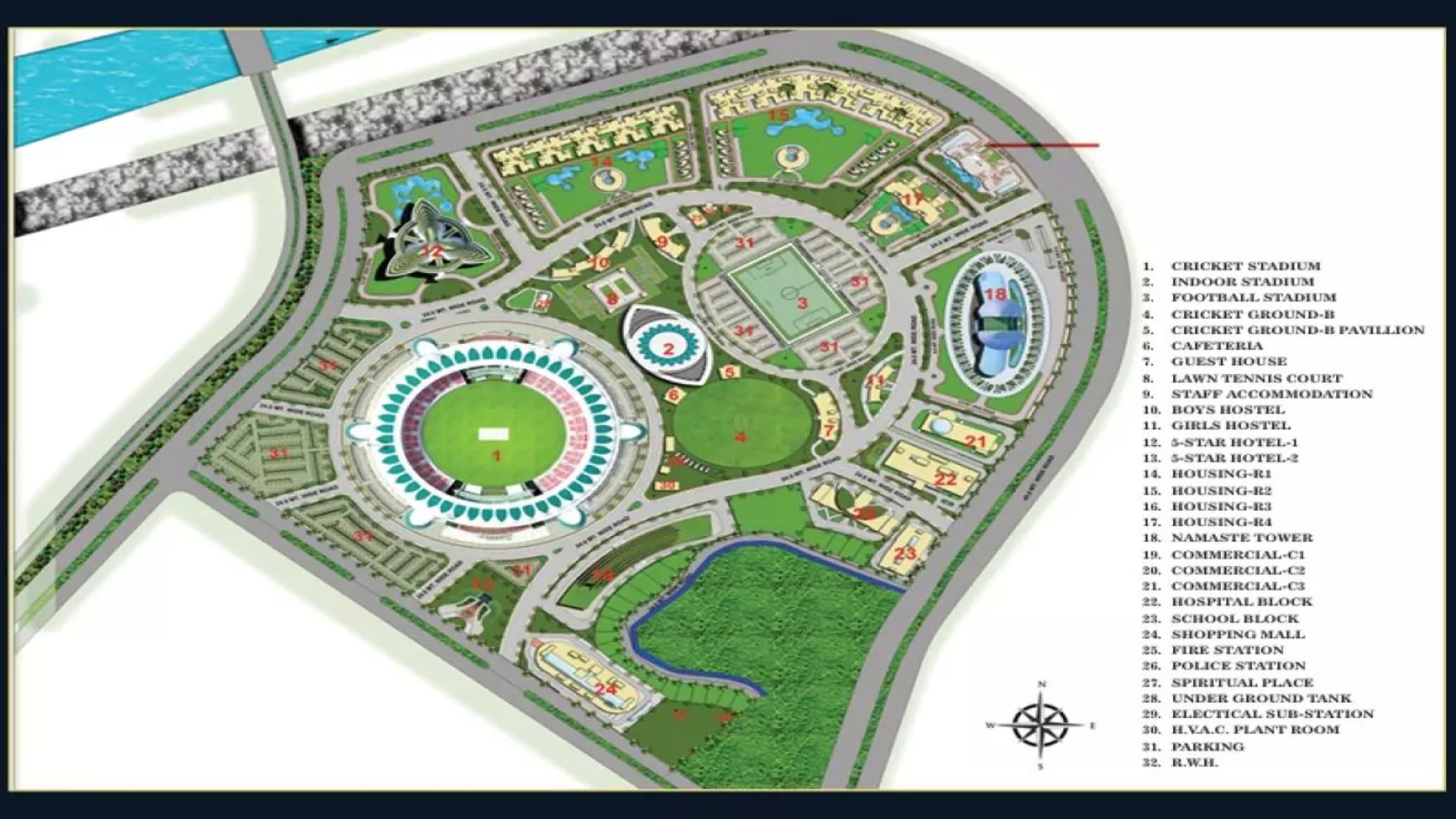 Ekana Business Centre Lucknow Master Plan