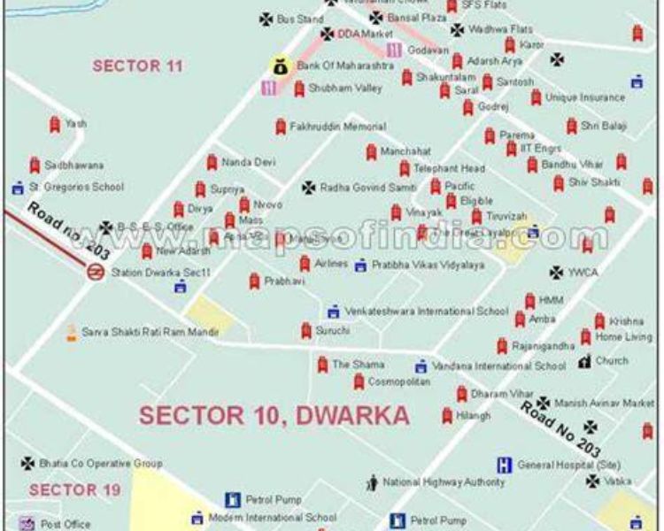 Pragjyotishpur Apartment Sector 10 Dwarka Delhi Location Map 