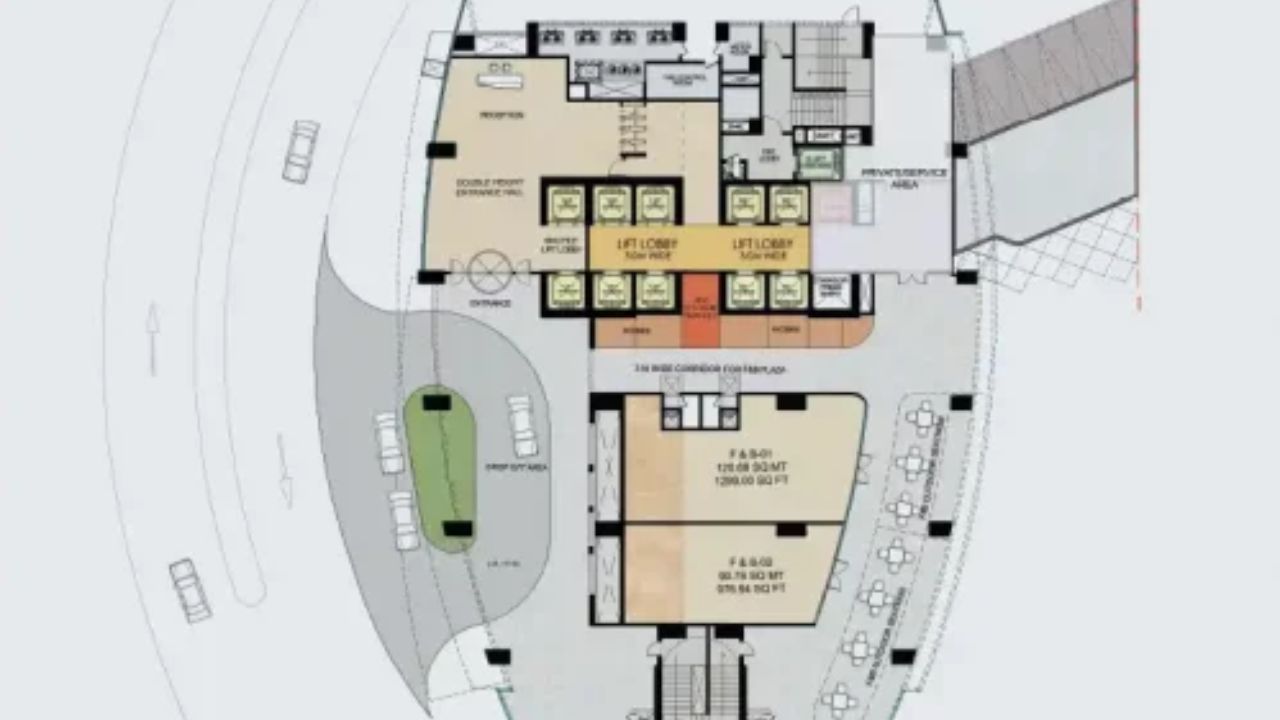 Shalimar Business District Tower 1 Gomti Nagar Extension Lucknow Floor Plan Ground Floor