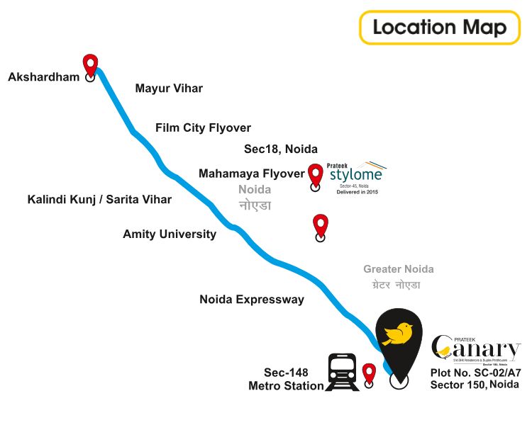 Prateek Canary Location Map