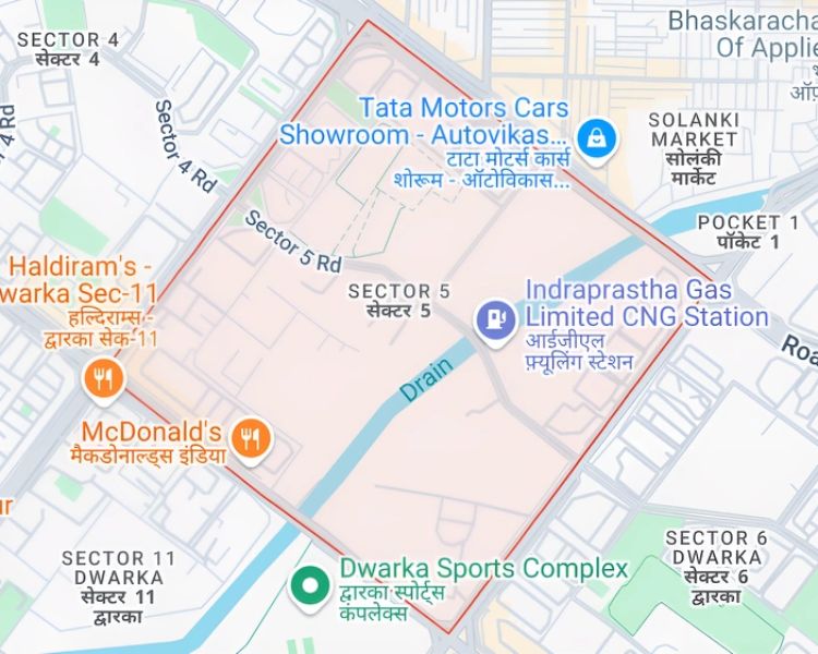 Kesarwani Apartment Sector 5 Dwarka Delhi Location Map