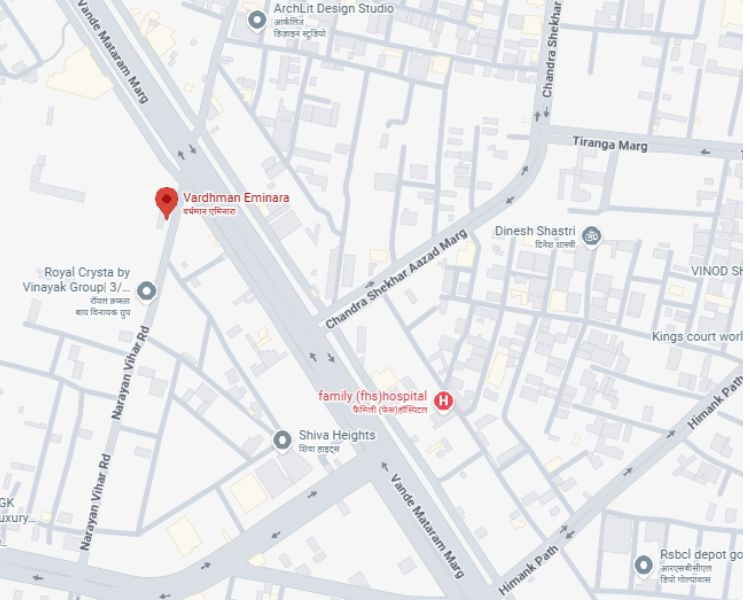 Vardhman Eminara Mansarovar Jaipur Location Map 