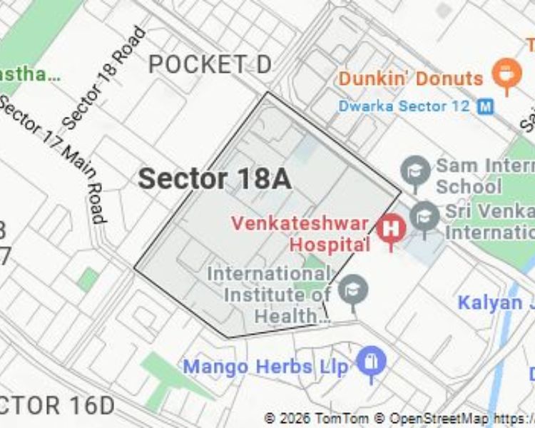 Belur Apartments Sector 18A Dwarka Delhi Location Map