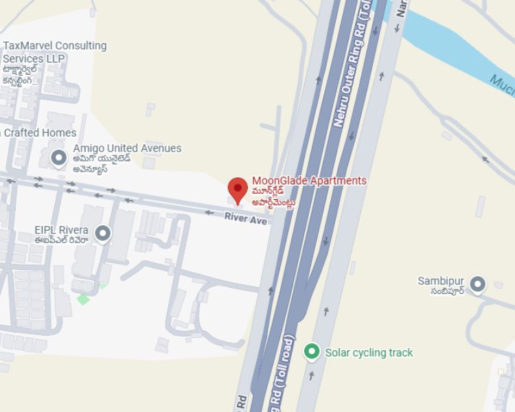 MoonGlade Apartments Kokapet Hyderabad Location Map 