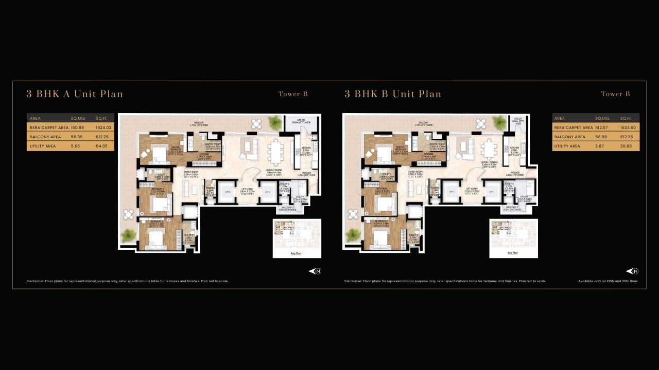 Mahindra Luminare 3BHK Floor Plan