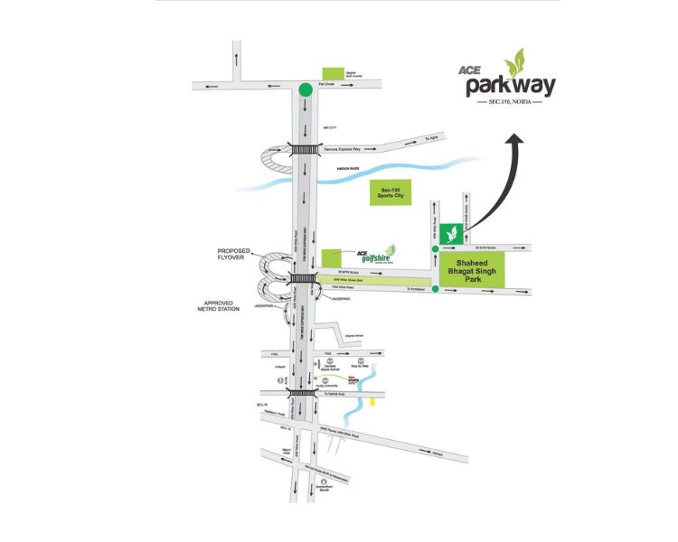 ACE Parkway Noida Location Map