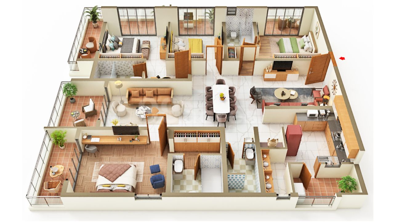 Hallmark Altus Kondapur Hyderabad Floor Plan 4 BHK