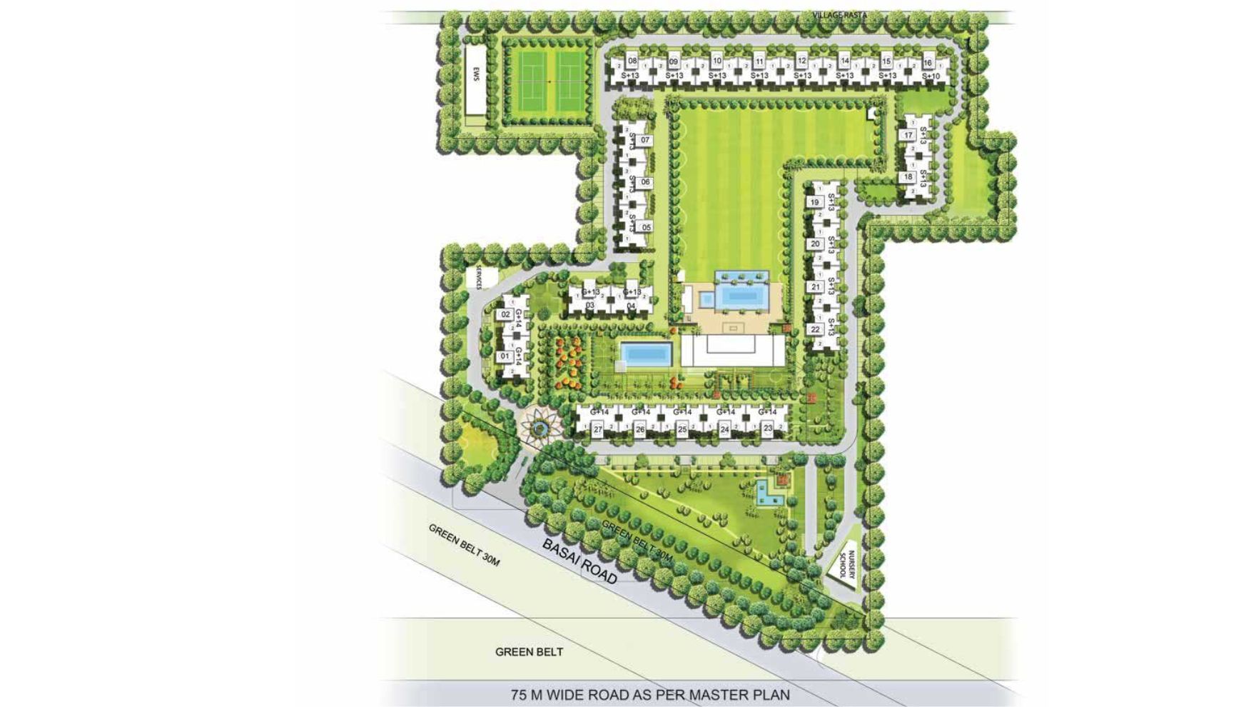 Emerald Green Sector 52 Gurgaon Master Plan
