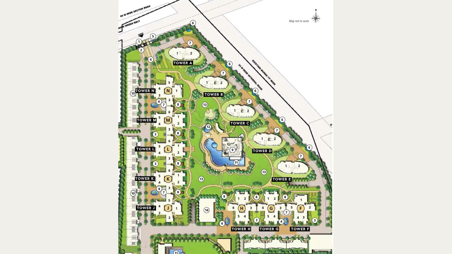 Emaar MGF The Palm Drive Master Plan
