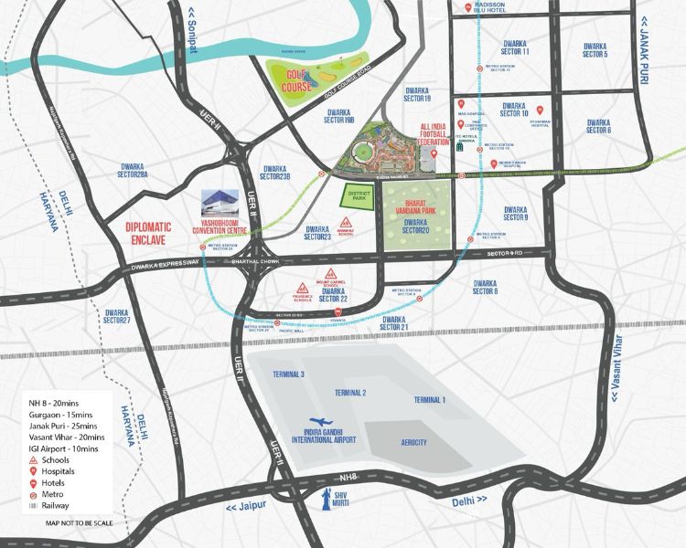 Chander Lok Apartment Sector 19 Dwarka Delhi Location Map