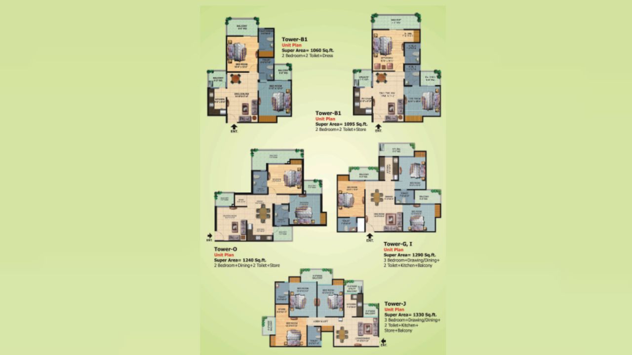 Ajnara Daffodil Floor Plan