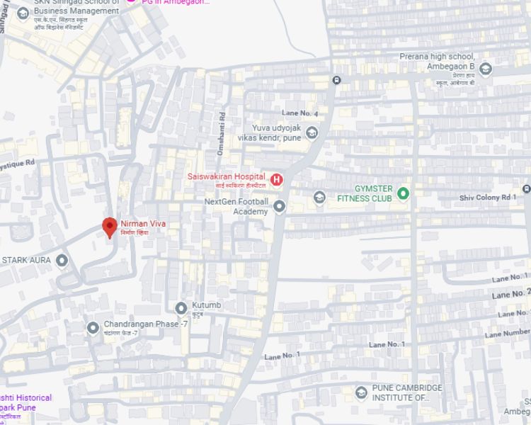 Nirman VIVA Phase 2 Ambegaon BK Pune Location Map 