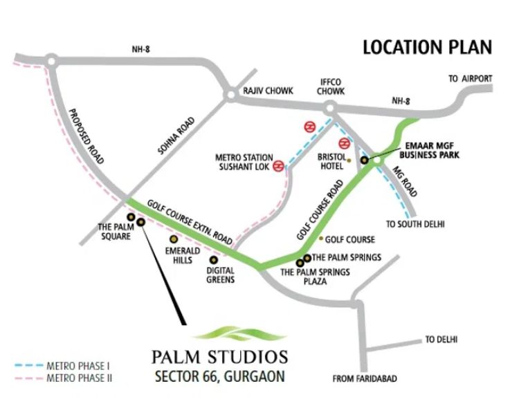 Emaar Palm Drive Sector 66 Gurgaon Location Advantage