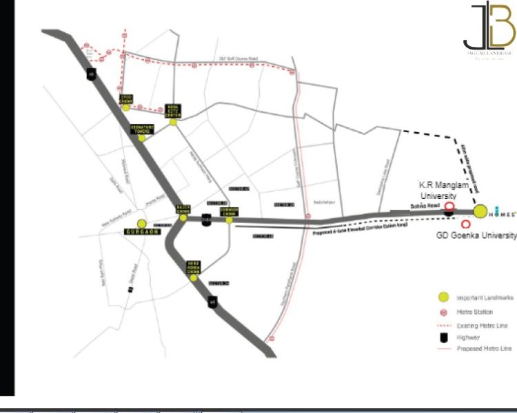 LID Plaza Sector 6 Sohna Gurgaon Location Map 