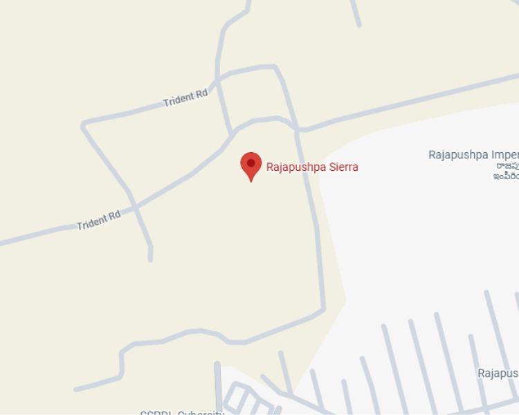 Rajapushpa Sierra Tellapur Hyderabad Location Map 
