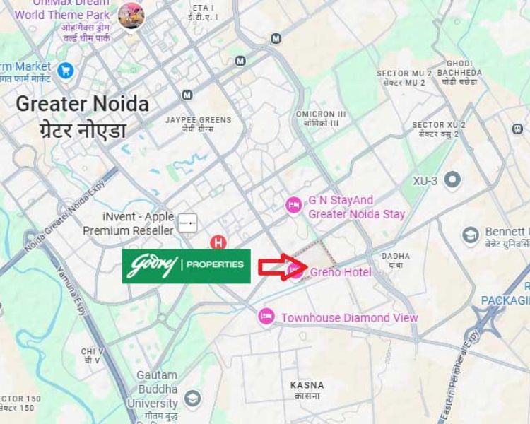 Godrej Arden Sigma 3 Greater Noida Location Map 
