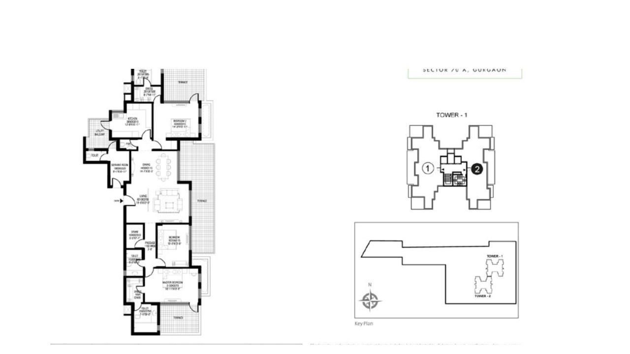 M3M Escala 3BHK Type 2