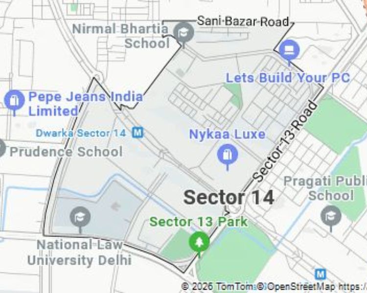 Megha Affordable Homes Sector 14 Dwarka Delhi Location Map